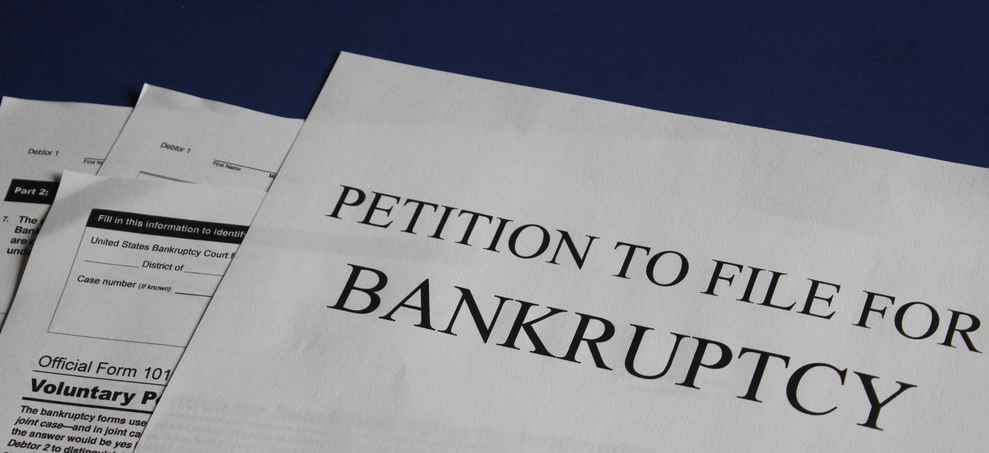 Petition to File for Bankruptcy documents, representing the legal process for declaring bankruptcy