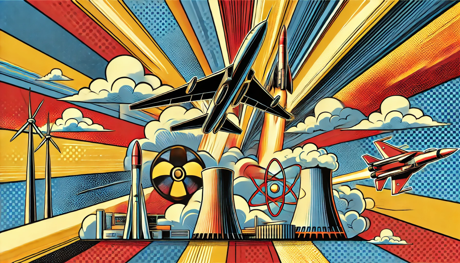 Aerospace and defense, like airplane, missiles, rockets, and nuclear power